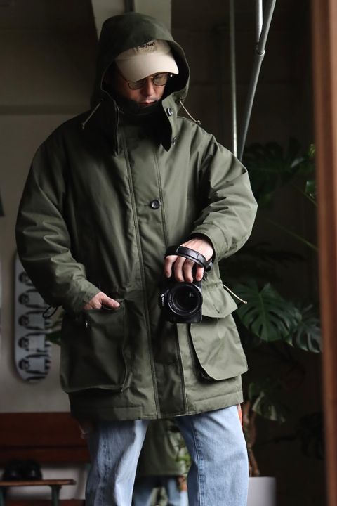 アプレッセ22FW Ventile Hunting Half Coatスタイル.2022.10.1.