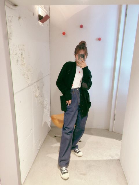 YOKE 新作PAINTED ELBOW PATCH CARDIGAN style.2024.8.23