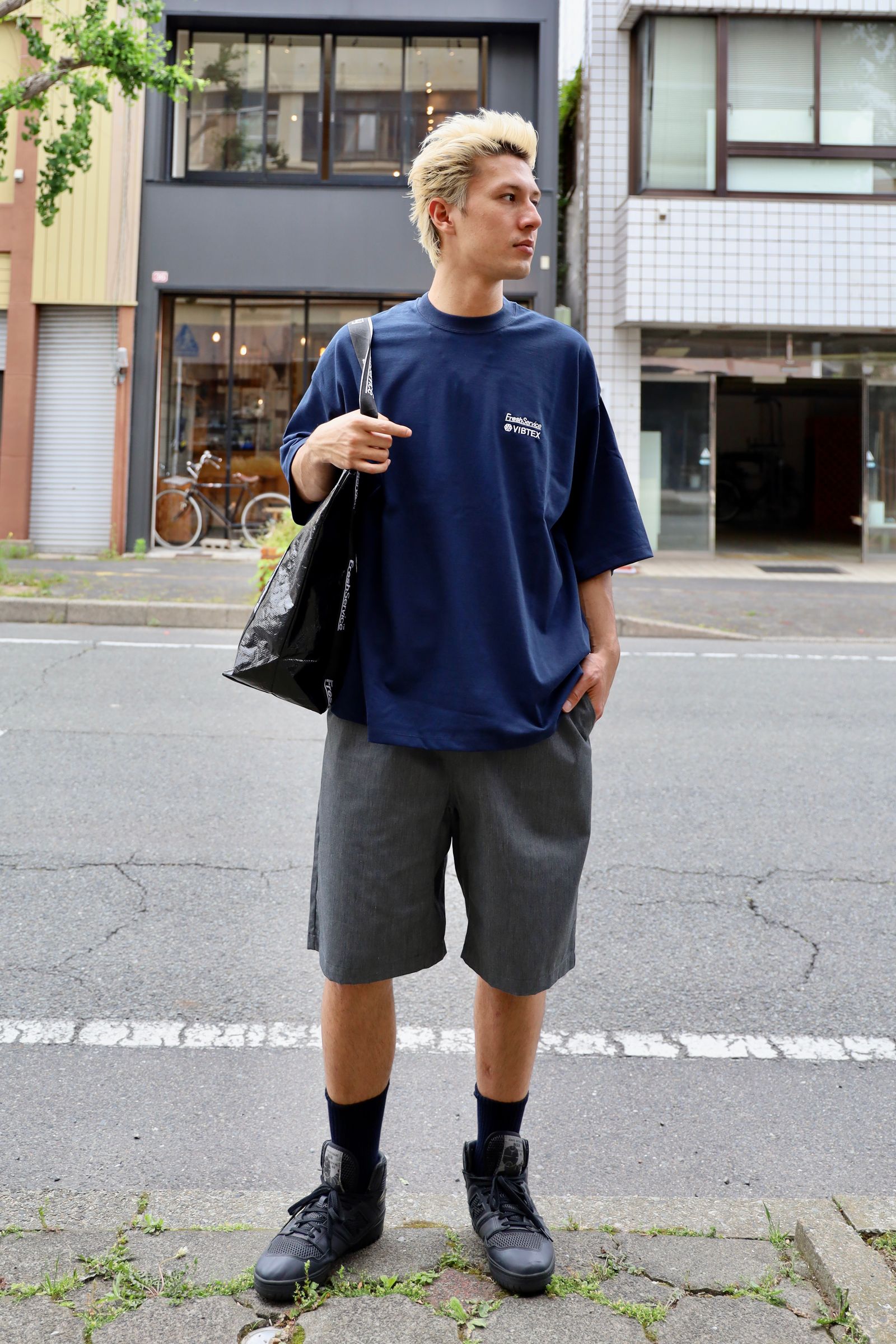 FreshService VIBTEX for FreshService S/S CREW NECK TEE (NAVY) 5月31日(土)新作発売！
