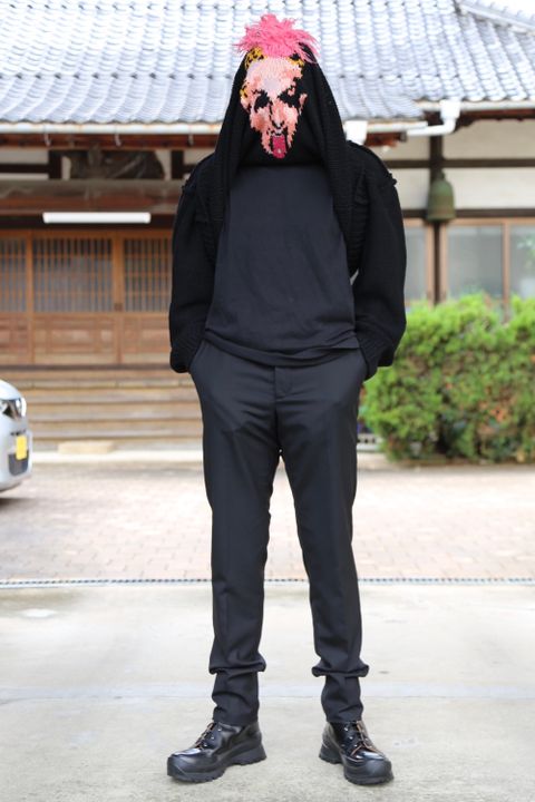 doublet 2020FW 本日発売 doublet HAND-KNITTING JACQUARD PULLOVER "BLACK"Style.2020.10.17.