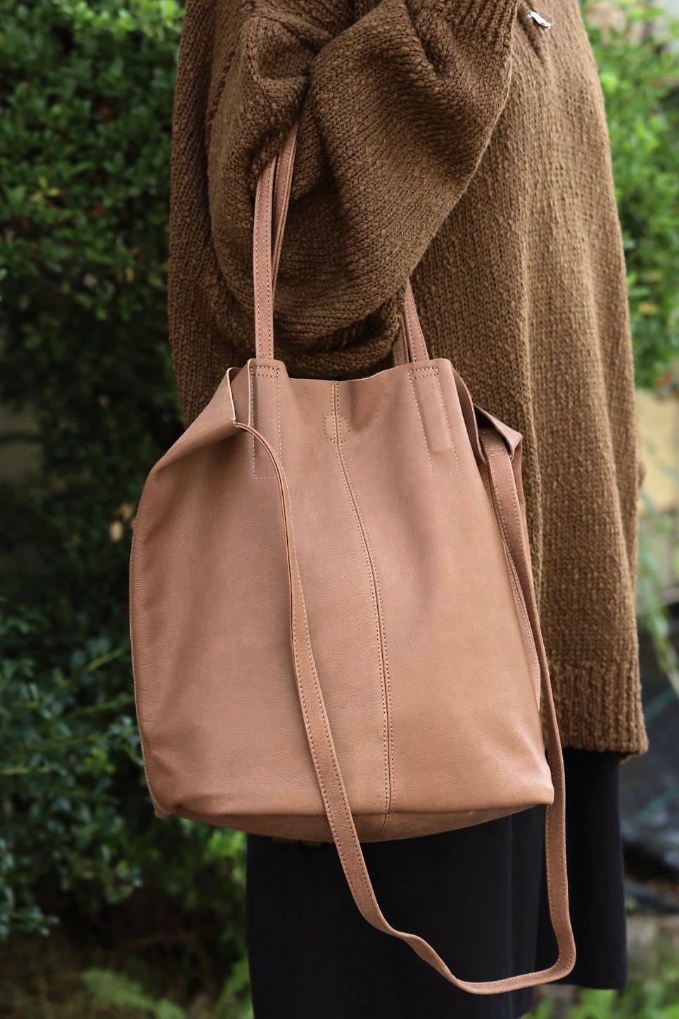 Morphee / モルフェ 【Nubuck】3WAY MEDIUM TOTE(ML-NCML)CAMEL☆新作発売！