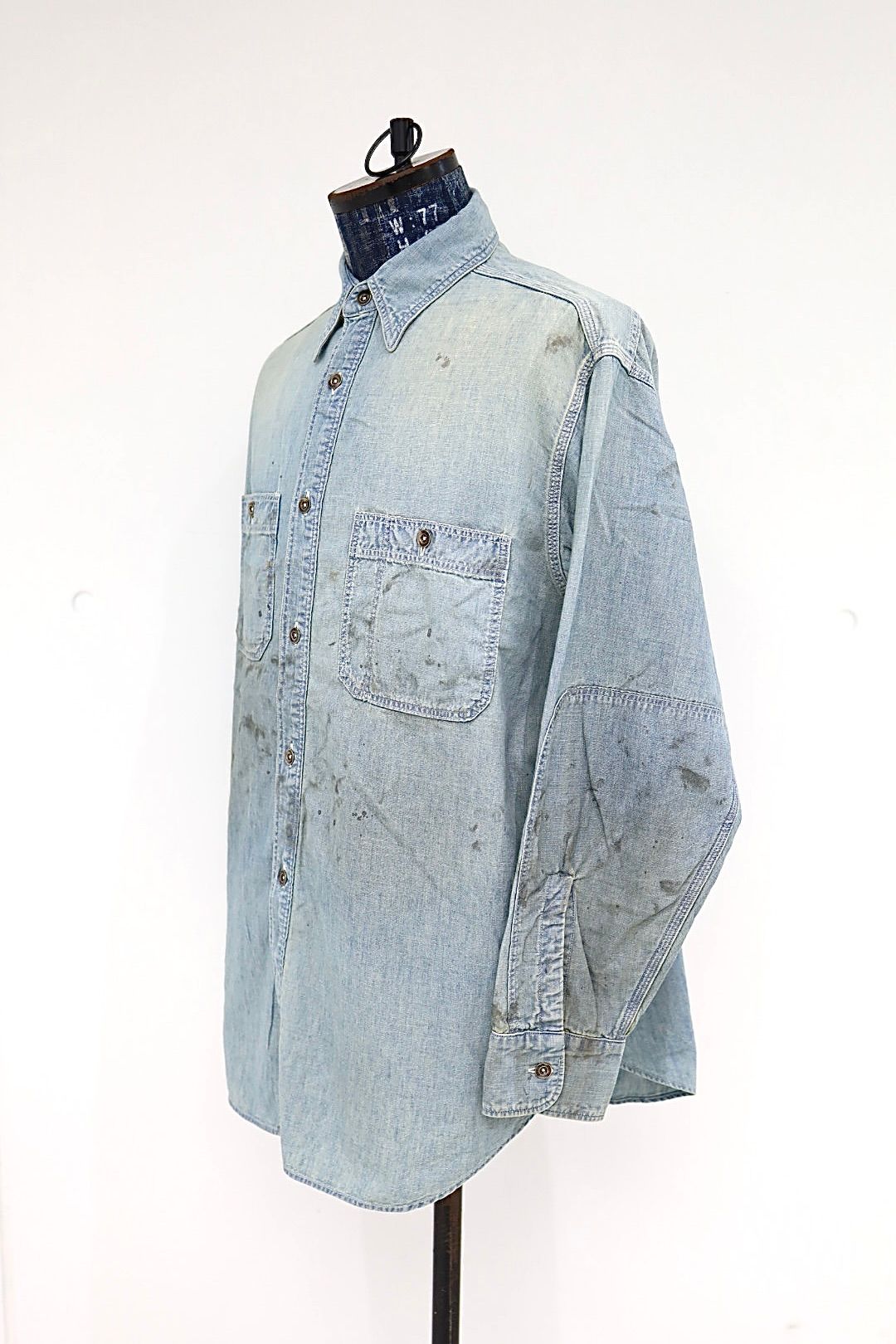 BOW WOW 26FW METAL BUTTON CHAMBRAY SHIRT(BWU-MBCS) INDIGO☆9月26日(土)発売！