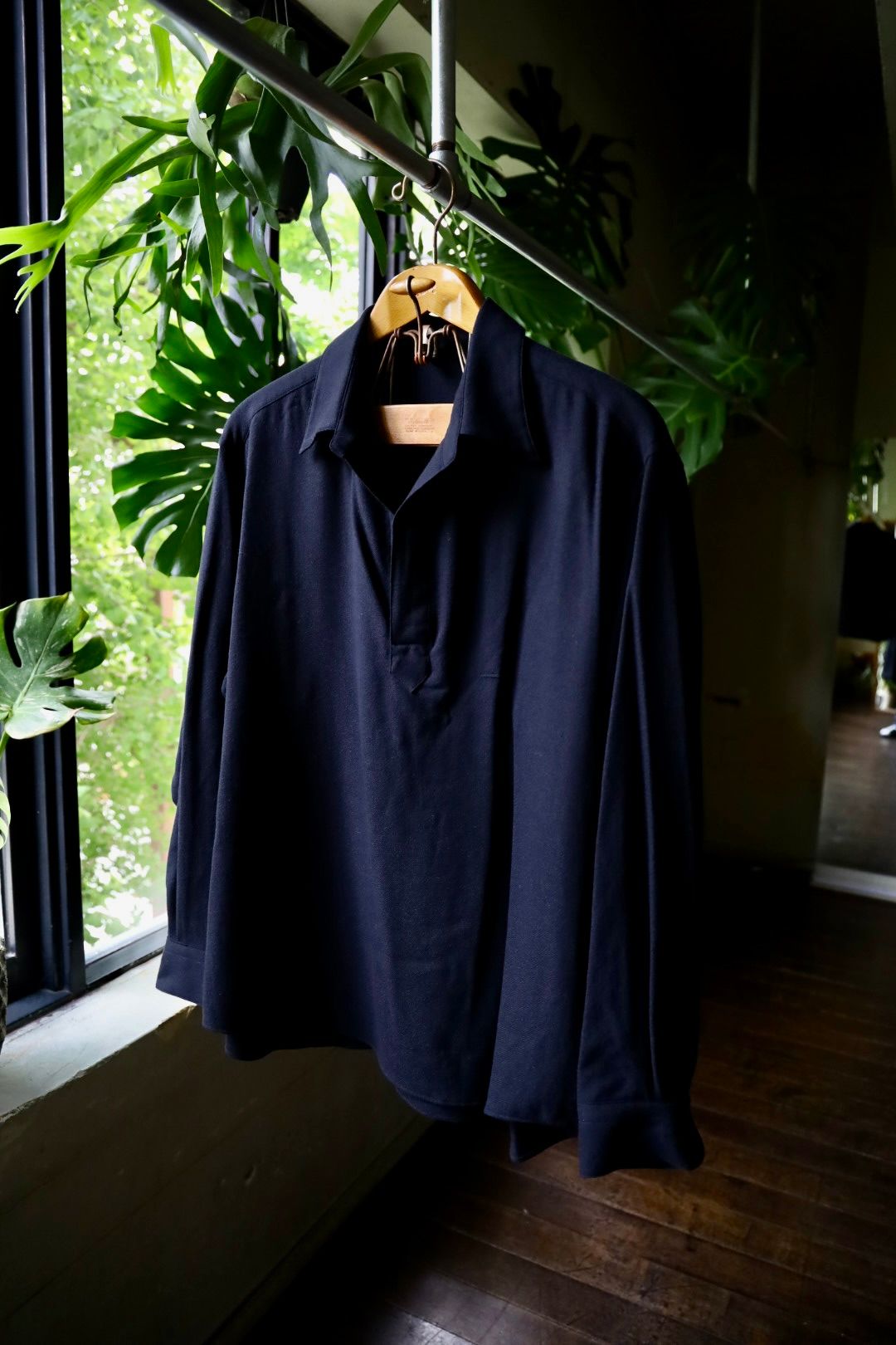 アプレッセ Wool Skipper Shirt(24ААР-02-03H)NAVY☆9月21日(土)発売！