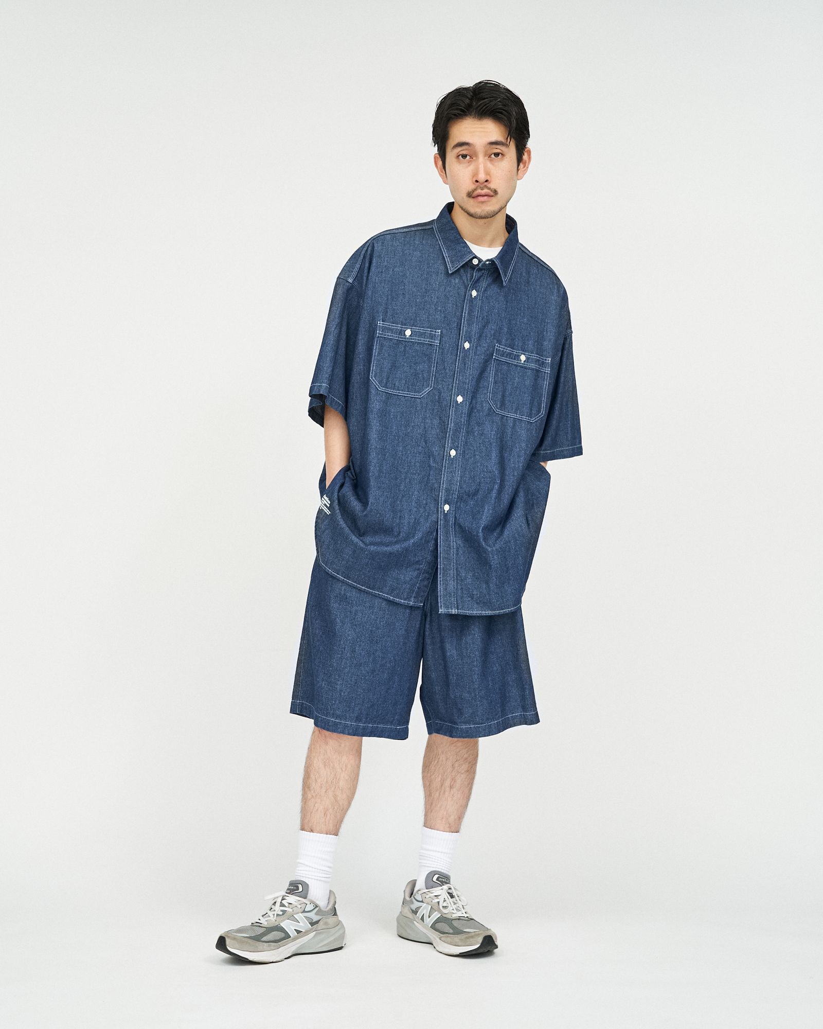 フレッシュサービス LIGHT DENIM S/S SHIRT (FSC252-50046)DARK FADE☆6/21(土)発売！