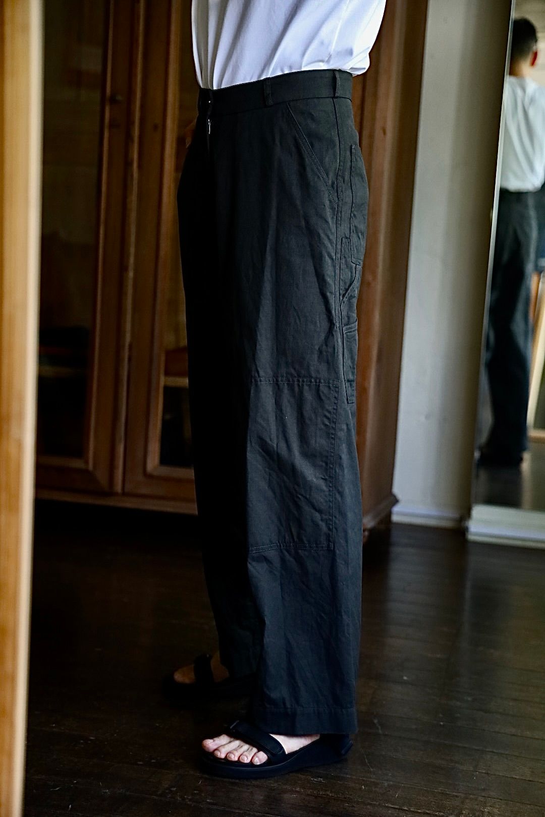 blurhms 25FW Cotton Serge Work Pantsスタイル