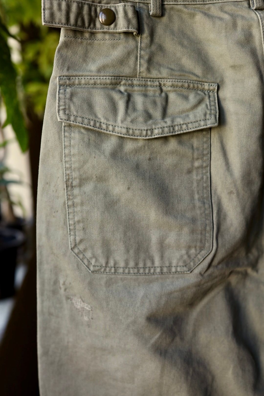 BOW WOW 25FWバウワウ REPAIRED USAF MECHANIC PANTS(BW252-RUMP) AGED SAGE GREEN★10月25日(土)発売!
