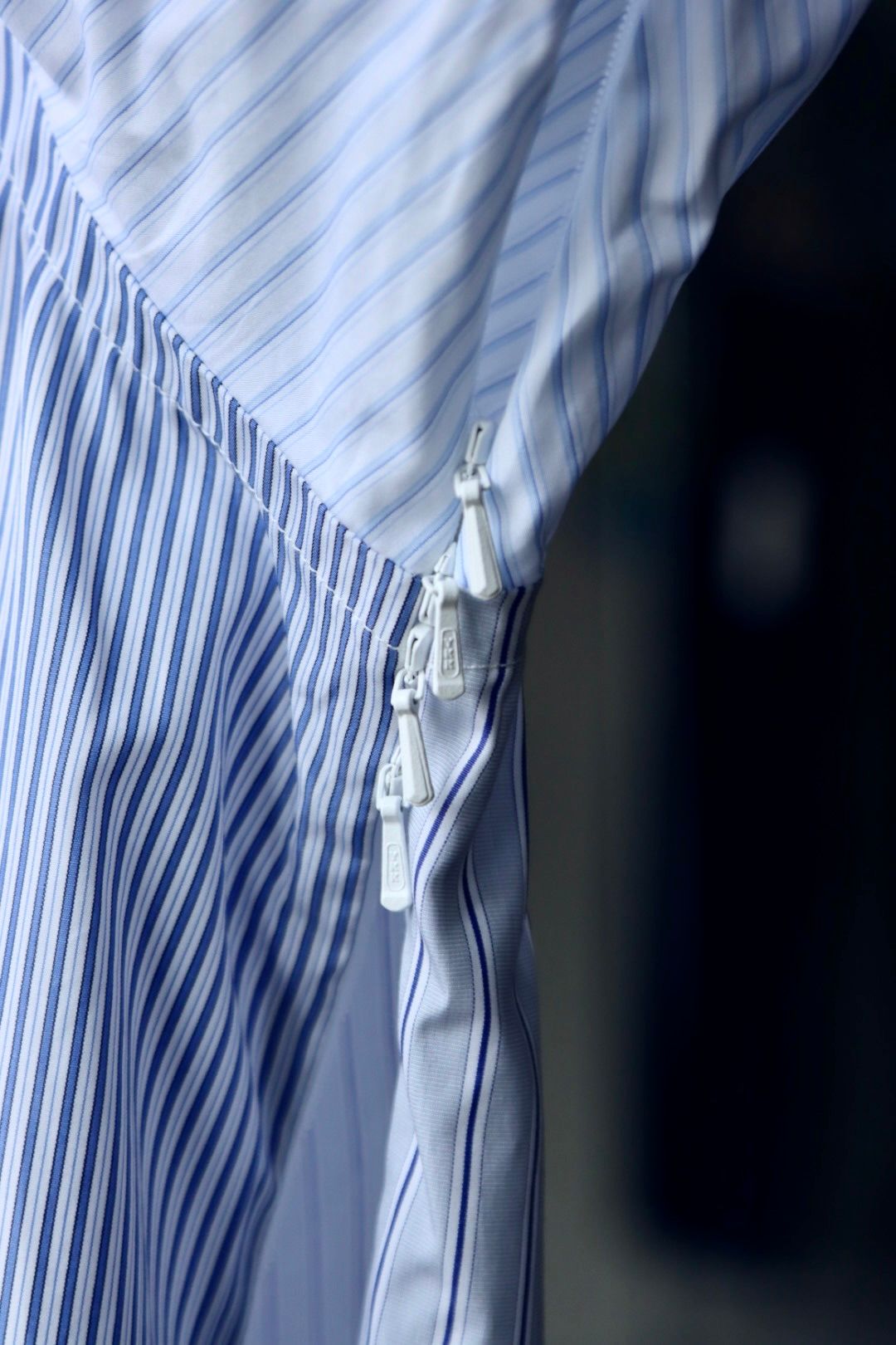 イズネス23SSシャツ TOMAS MAISON for is-ness VENTILATION LONG SLEEVE SHIRT(31SSSHT02-1)CRAZY STRIPE☆3月10日発売！