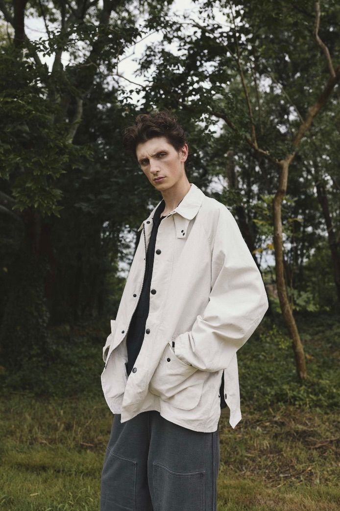 blurhms ブラームス 26SS Hard Twist Gabardine Riding Jacket(BHS26S017)BlackNavy☆12月26日(金)新作発売！