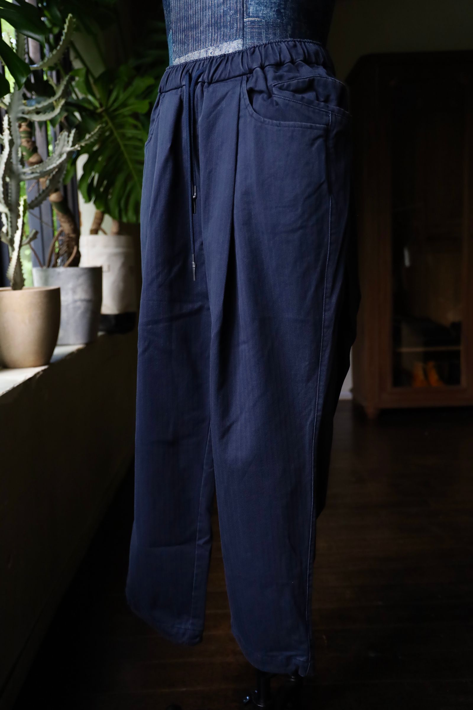 S.F.C 24FW エスエフシー  WIDE TAPERED EASY PANTS(SFCFW24P03)Navy