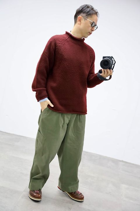 A.PRESSE 2026 STYLE1 USAF Hemmed Bottoms"OLIVE"スタイル