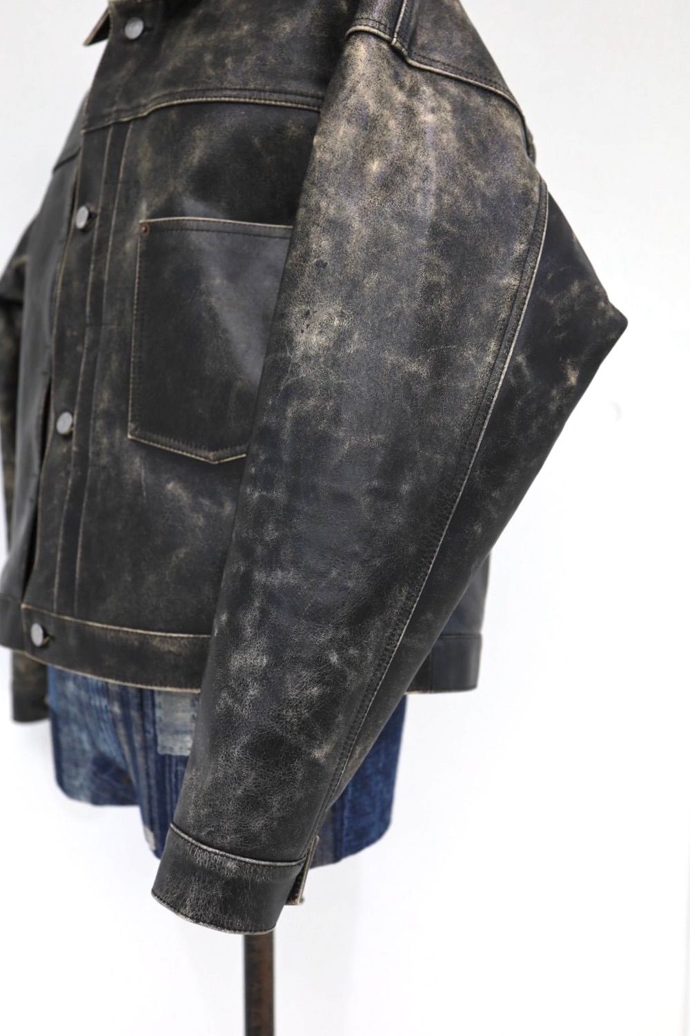 セントマイケル 26SS BBJ_LEATHER JACKET(SM-MK8-0000-C47)BLACK☆5月16日(土)発売！