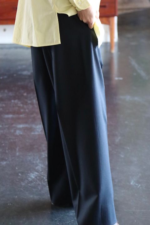 Ets.MATERIAUX 22SS Band collar shirt"YELLOW"style.2021.12.14.