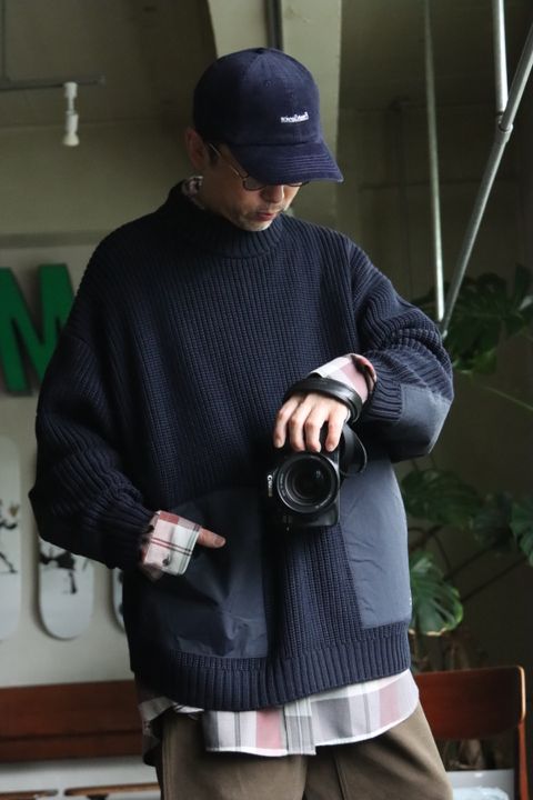 フレッシュサービス22AW HIGH NECK COMBAT KNITスタイル2022.10.9.