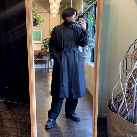 blurhms Gabardine Double Belt Trench Coat style.2022.7.27