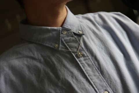 フレッシュサービス CORPORATE S/S B.D SHIRT"BLUE"スタイル.2022.6.25.