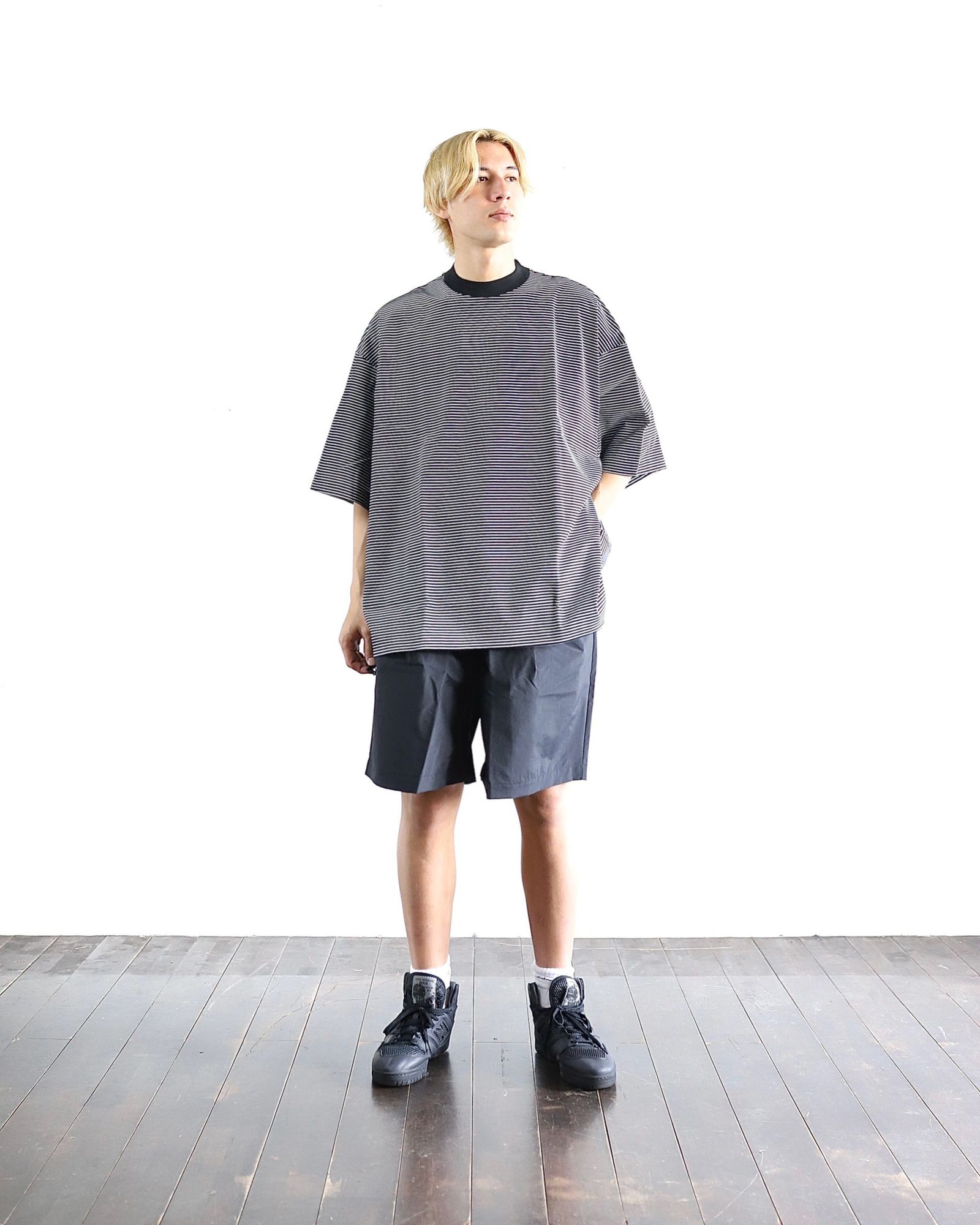 BALLOON BORDER SHORT SLEEVE T-SHIRT | mark