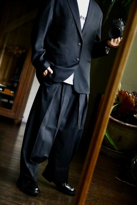 COMME des GARCONS HOMME ウールサージ2Bジャケットスタイル2024.8.15.