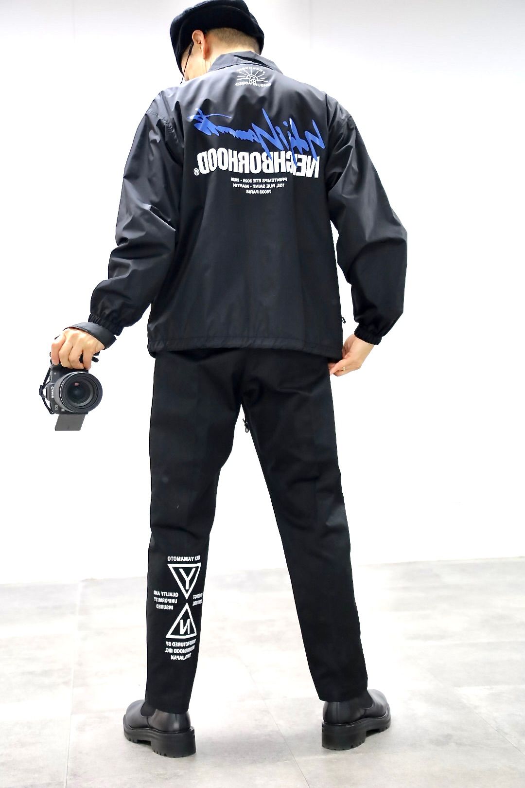 Yohji Yamamoto × NEIGHBORHOOD ウィンドブレーカージャケットスタイル