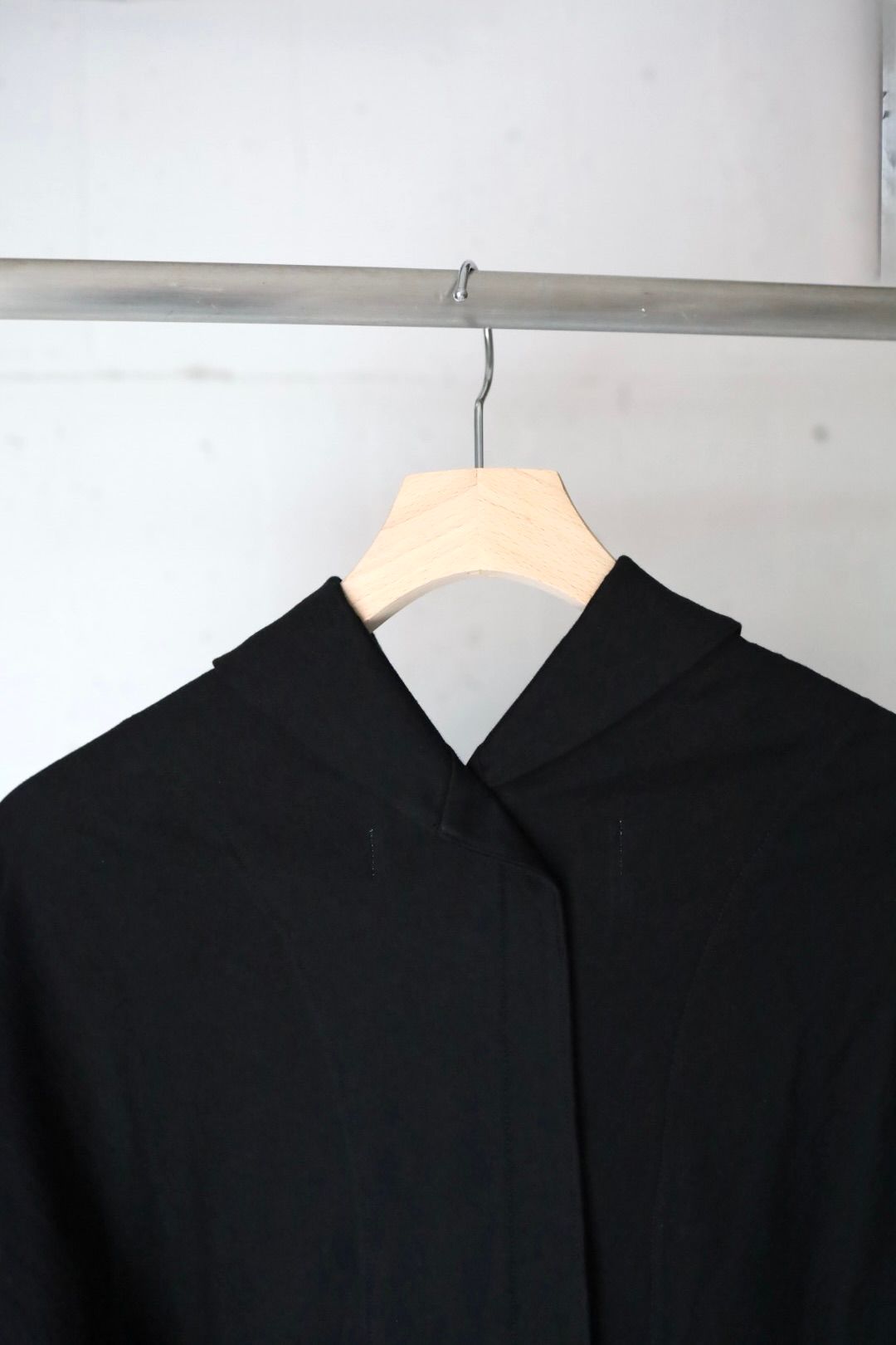 tao 26FW 綿天竺×綿クロスカーディガン(TR-T005-051-1)BLACK☆8月7日(金)発売！