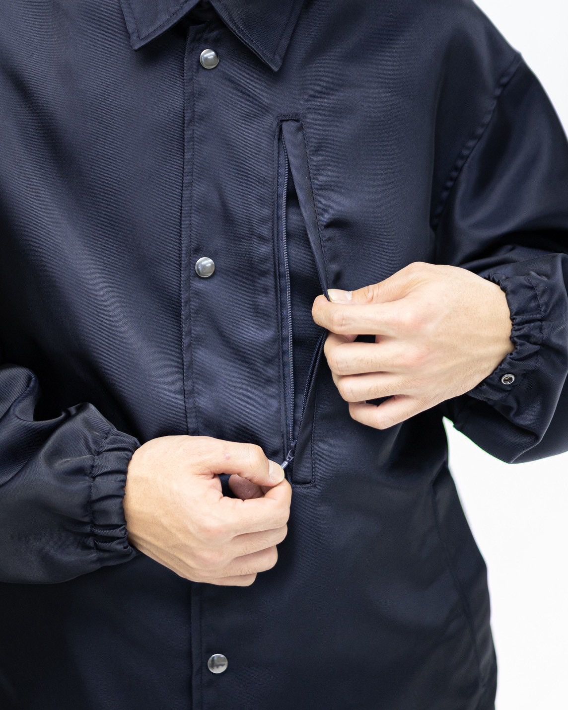 イズネス 26SS コーチジャケット Coach Jacket(26SS_24_1008SSJK08)NAVY☆新作発売！