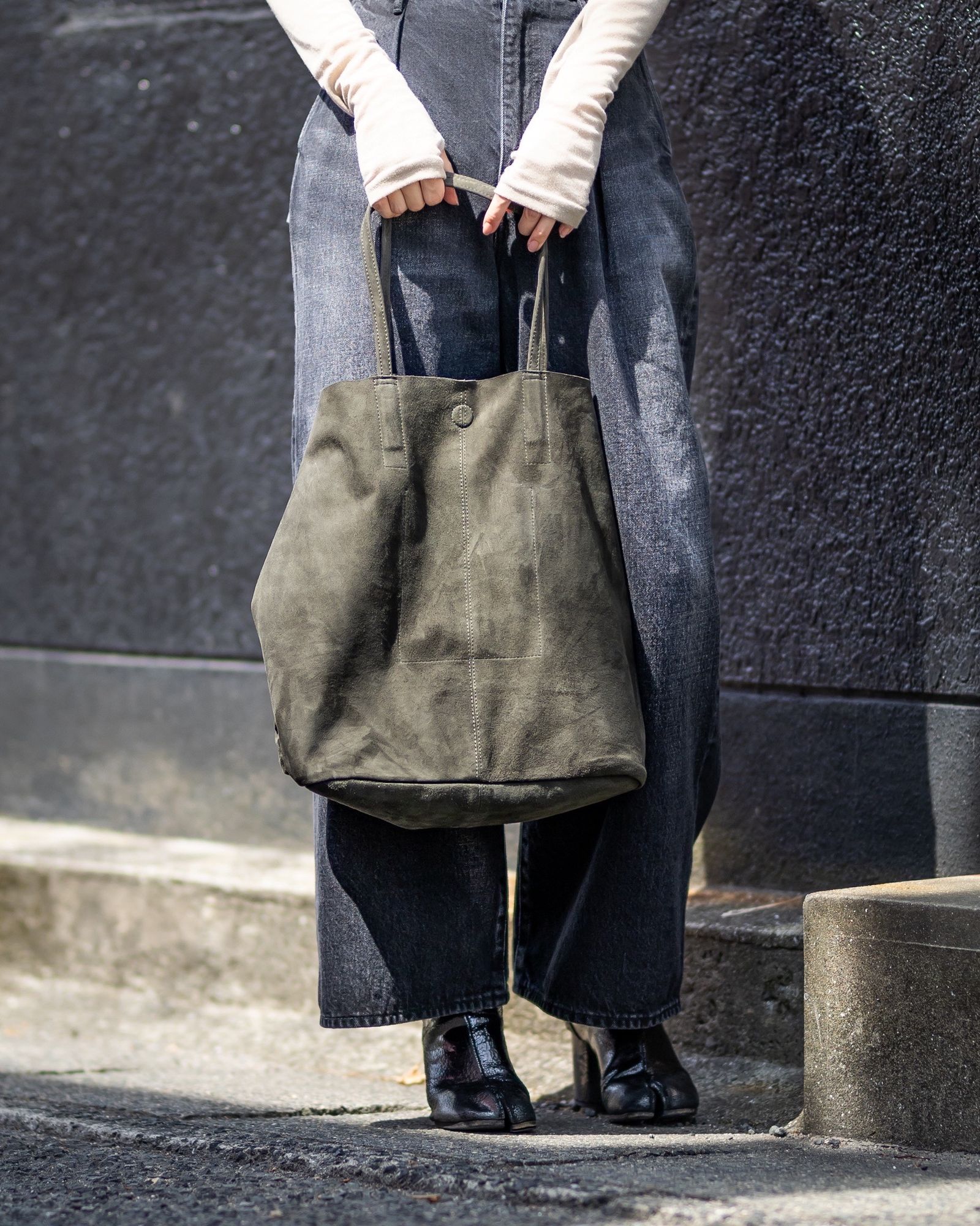 Morphee / モルフェトートバッグ 3WAY LARGE TOTE(L SIZE)SUEDE [MOSS GREEN]☆新作発売！