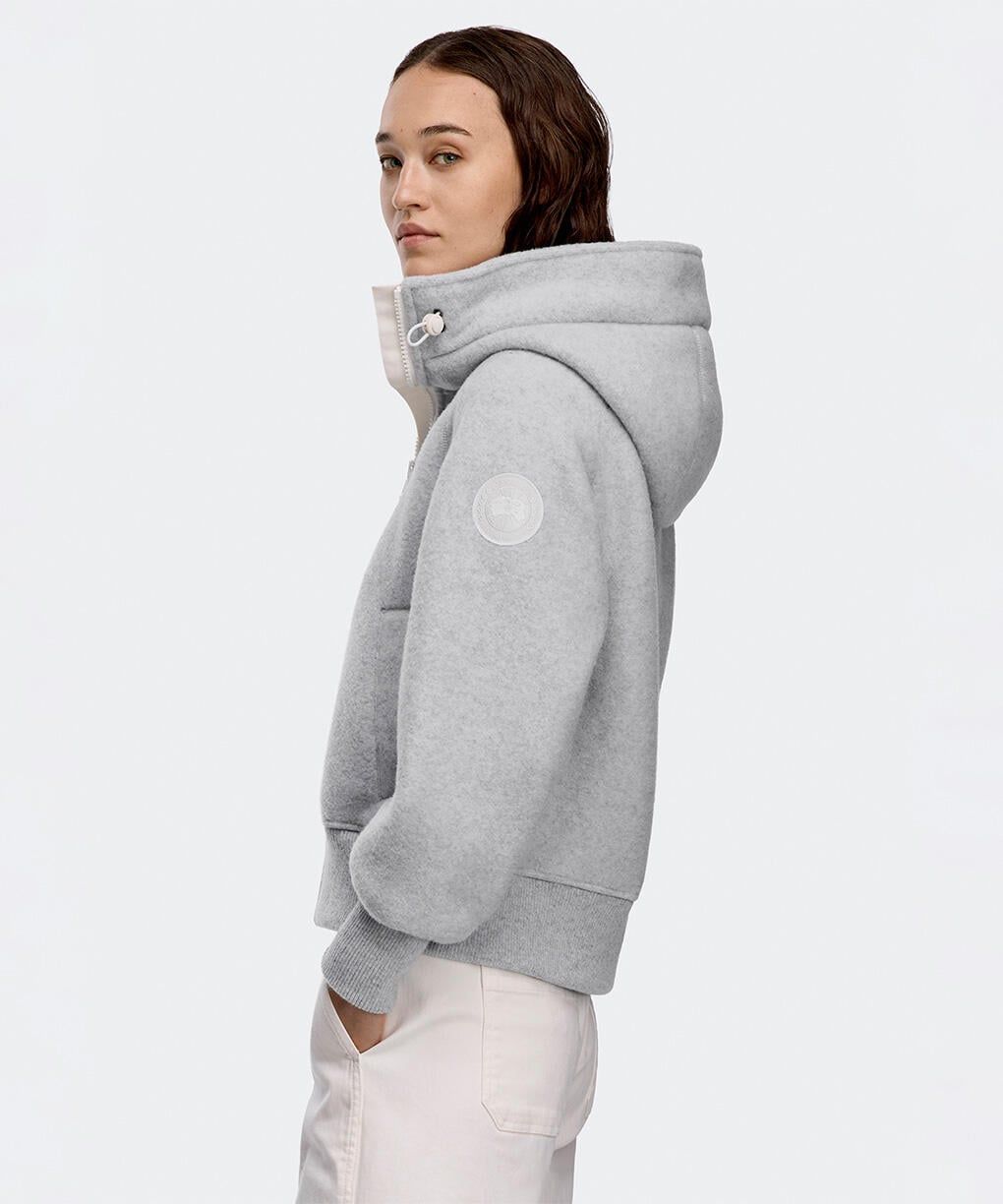 カナダグース レディース Chilliwack Fleece Bomber White Label(7102WW)Silverbirch Heather☆新作発売！