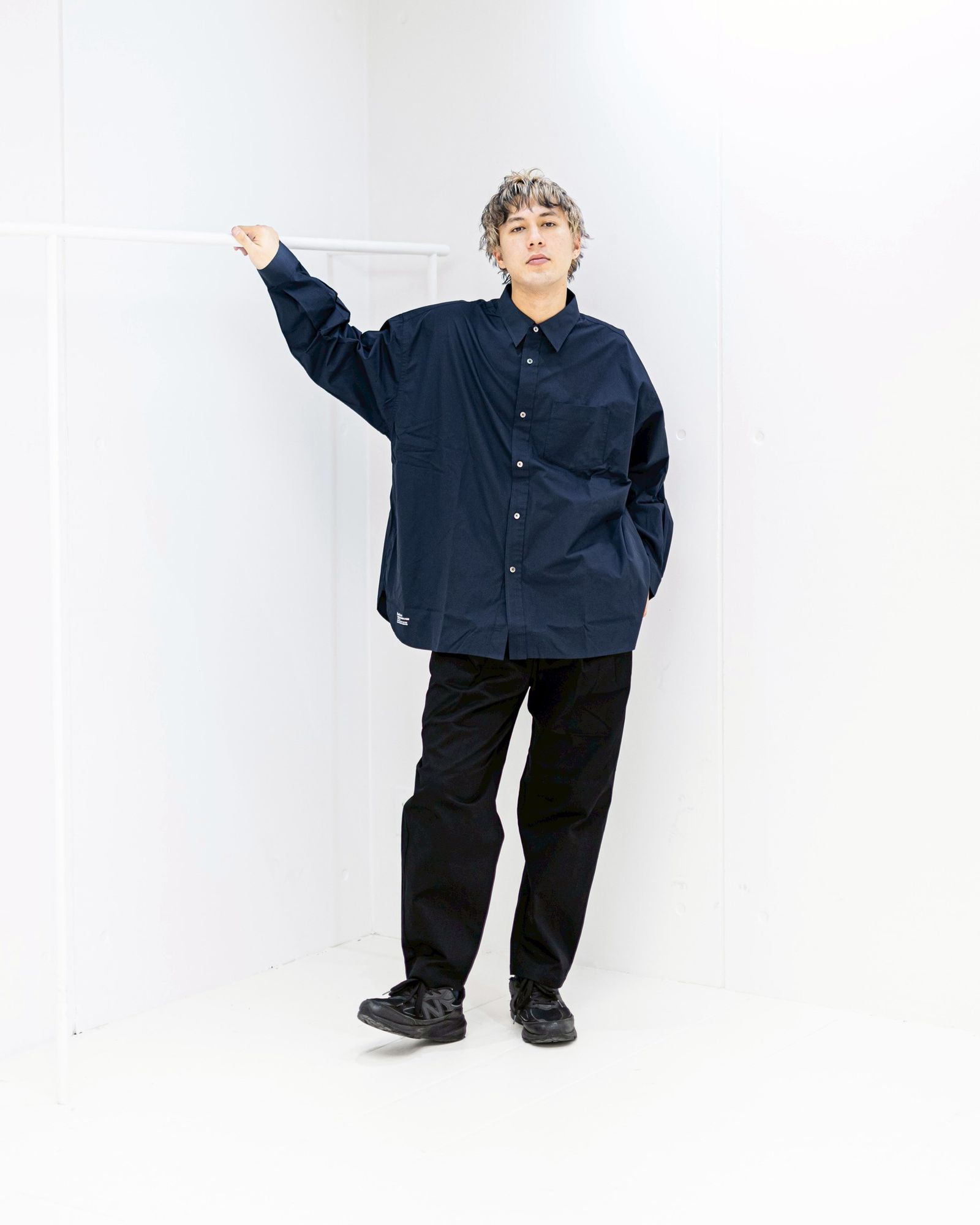 フレッシュサービス CORPORATE UNIFORM L/S SHIRT(FSC261-50120B)NAVY☆1月24日(土)発売！