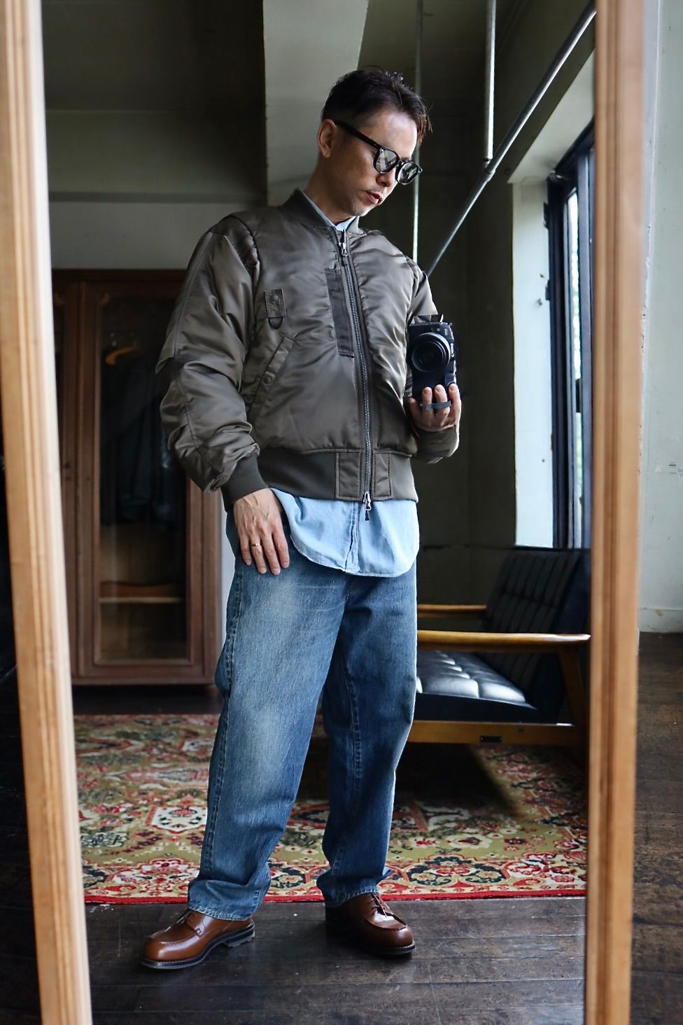 DAIWA PIER39(ダイワピア39) 25FW TECH 2WAY MA-1 DOWN JACKET (BW-40025W)BROWNKAHKI