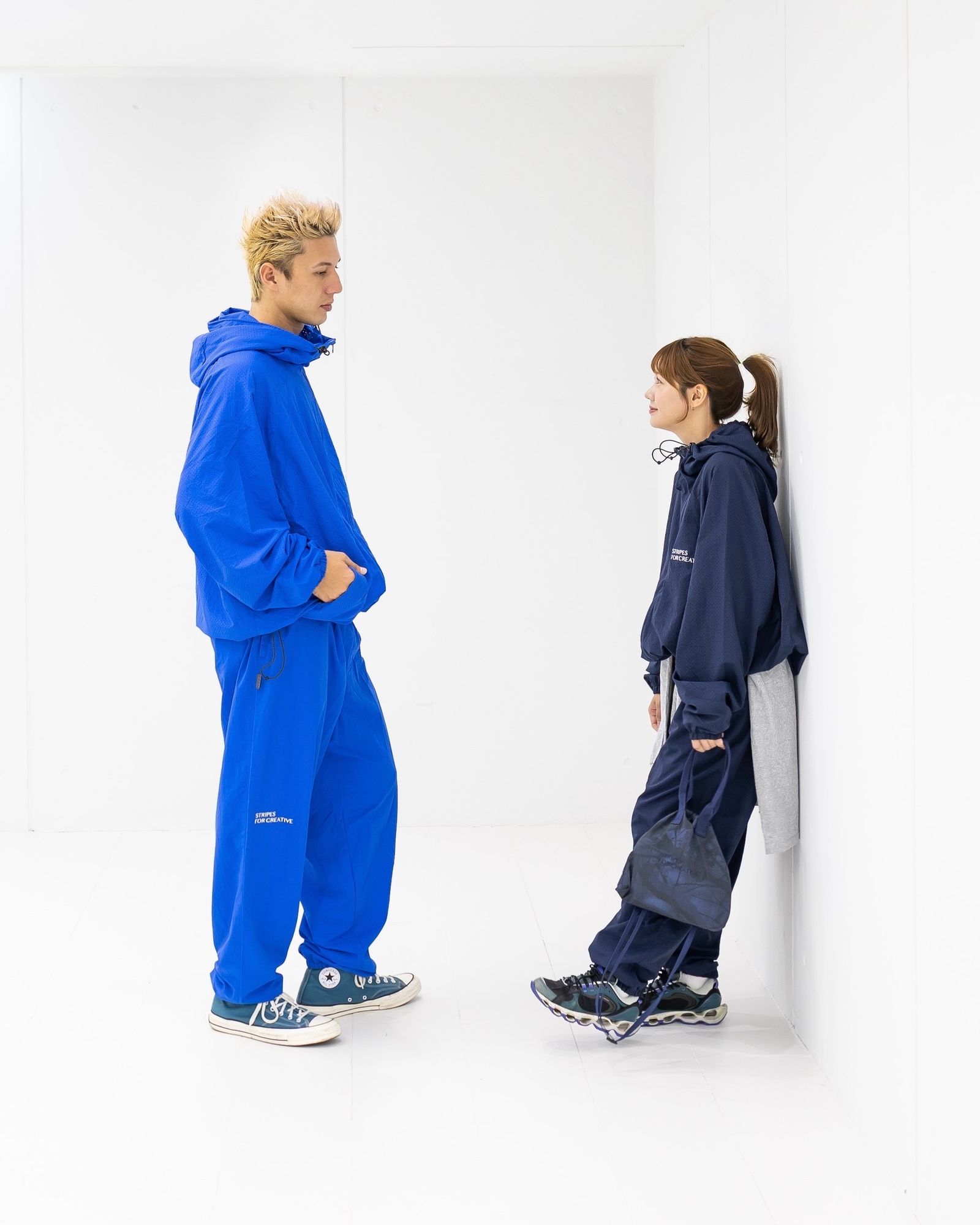 S.F.C 25FW エスエフシー NEW WIDE SPORTY PANTS(SFCFW25P09)Navy