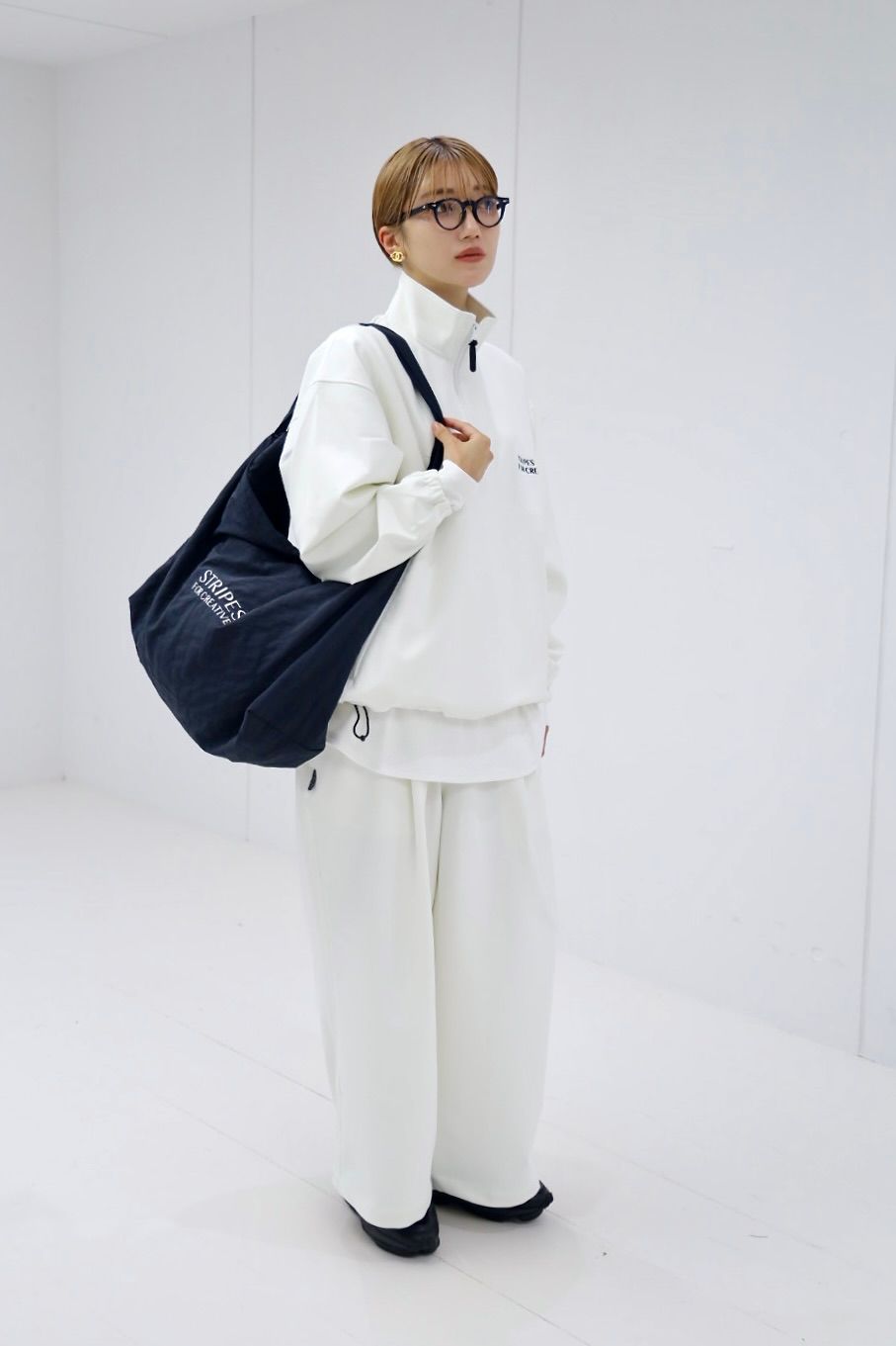 S.F.C 25FW エスエフシー HALF ZIP JACKET (SFCFW25J08)White