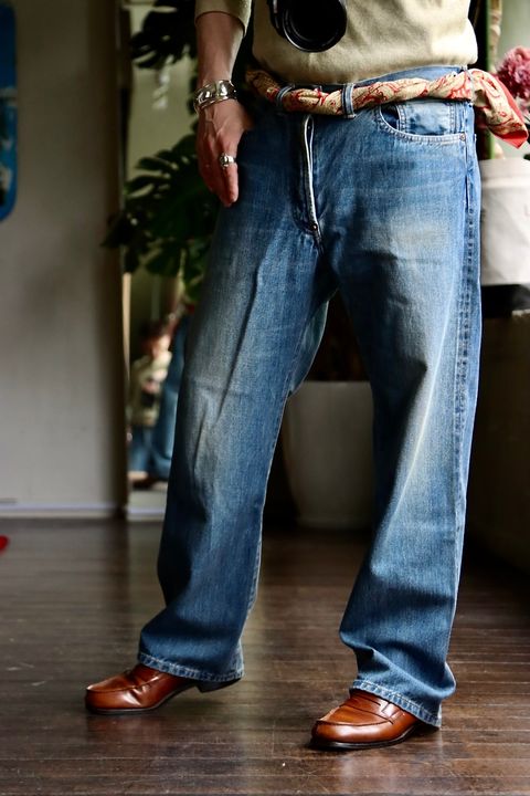 A.PRESSE No.2 Washed Denim Pantsスタイル32