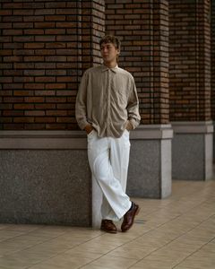 A.PRESSE Vintage Cotton Moleskin Shirt (BEIGE)6月20日(土)新作発売！