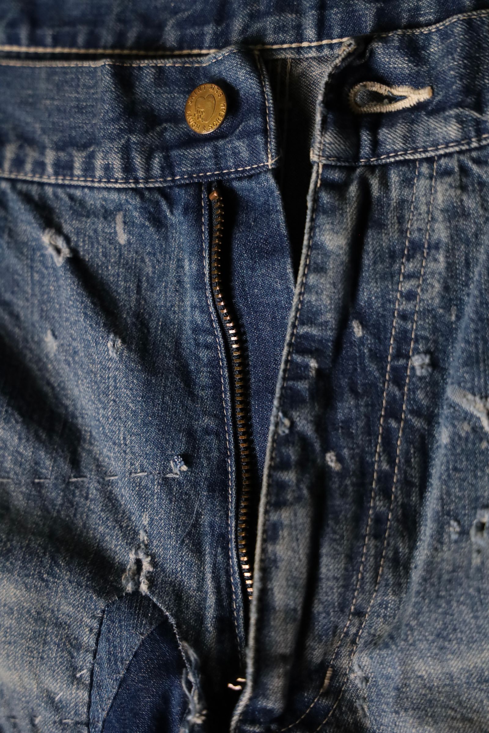 SAINT M×××××× - セントマイケル24AW DENIM DOUBLE KNEE (SM-YS1