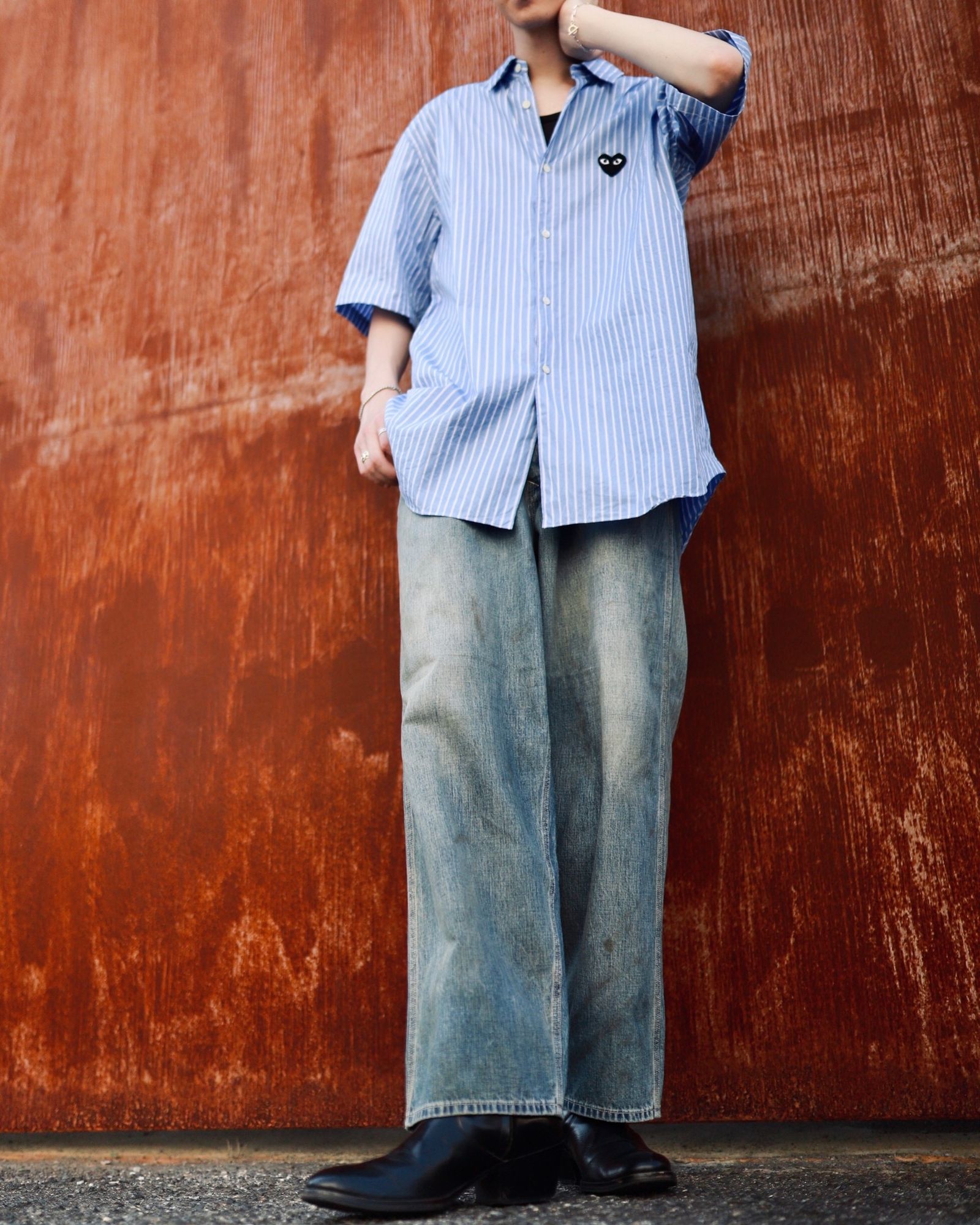 A.PRESSE アプレッセ 23AW Vintage Military Denim Trousersスタイル