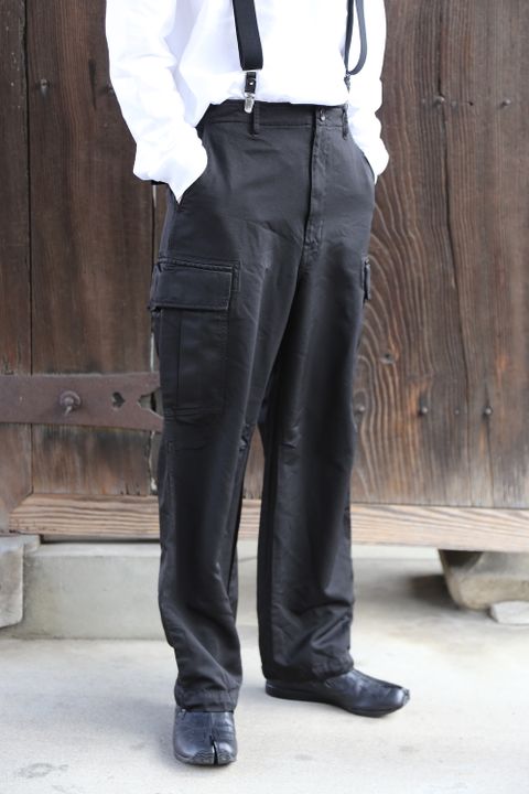 COMME des GARCONS HOMME エステルツイルカーゴパンツ製品染(HG-P004-051) style 2021.02.07.