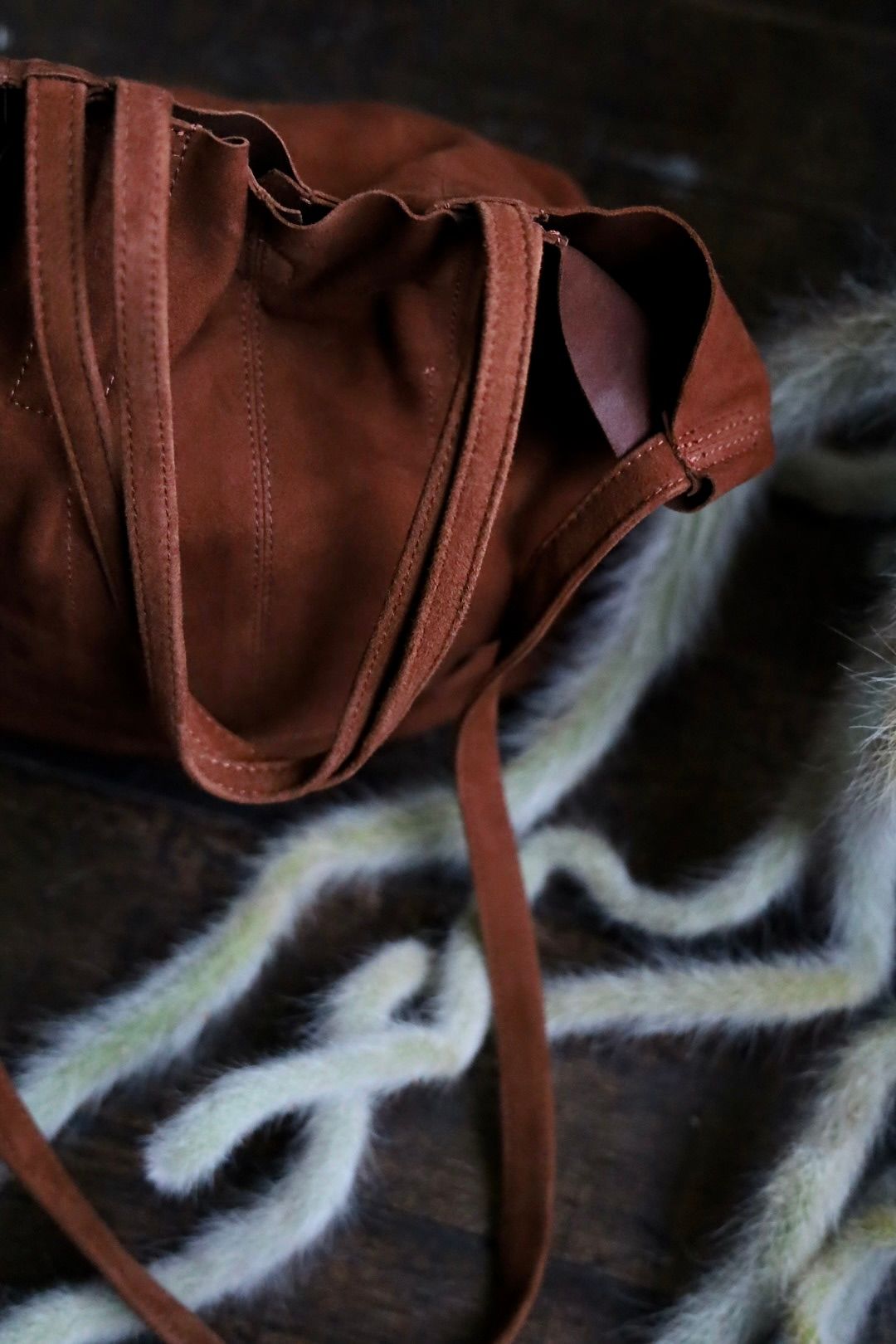 Morphee / モルフェトートバッグ 3WAY MIDIUM TOTE(SHORT)OIL SUEDE BROWN