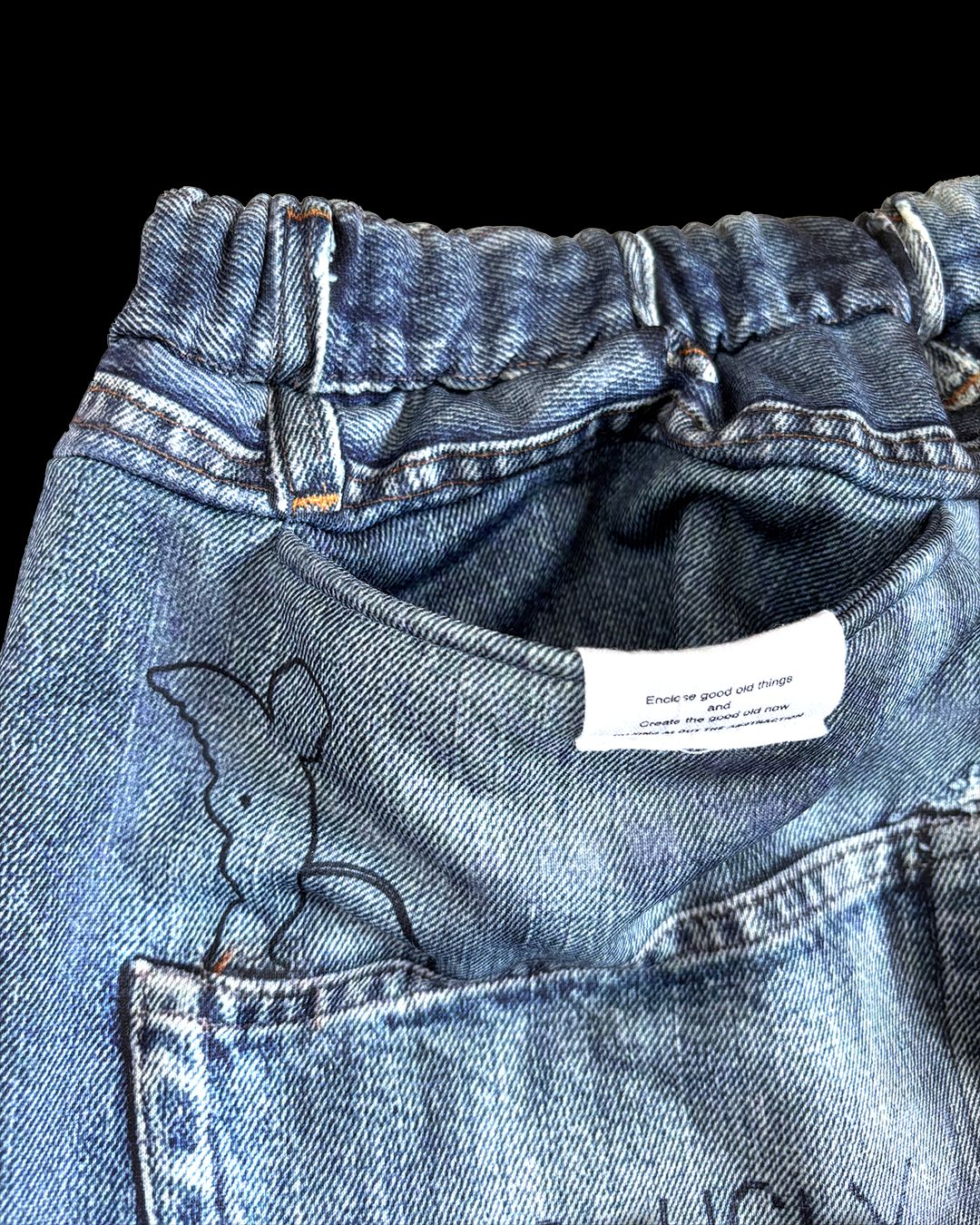 トーキングアバウト ジ アブストラクション 26SS フレアパンツ PRINT FLARE PT(26SS-PT-003)DENIM新作発売！