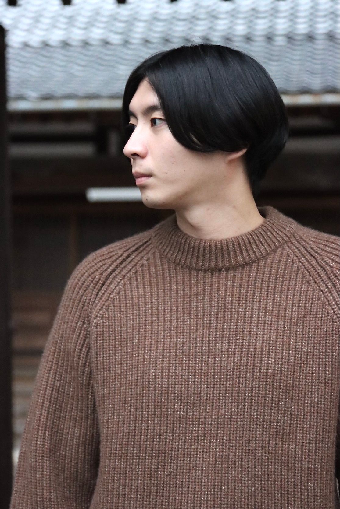 A.PRESSE Fisherman Pullover Sweater(21AAP-03-01M)BROWN style