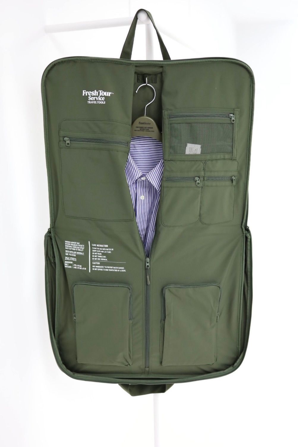 フレッシュサービス MULTI POCKET GARMENT BAG(FSP253-90065B)KHAKI