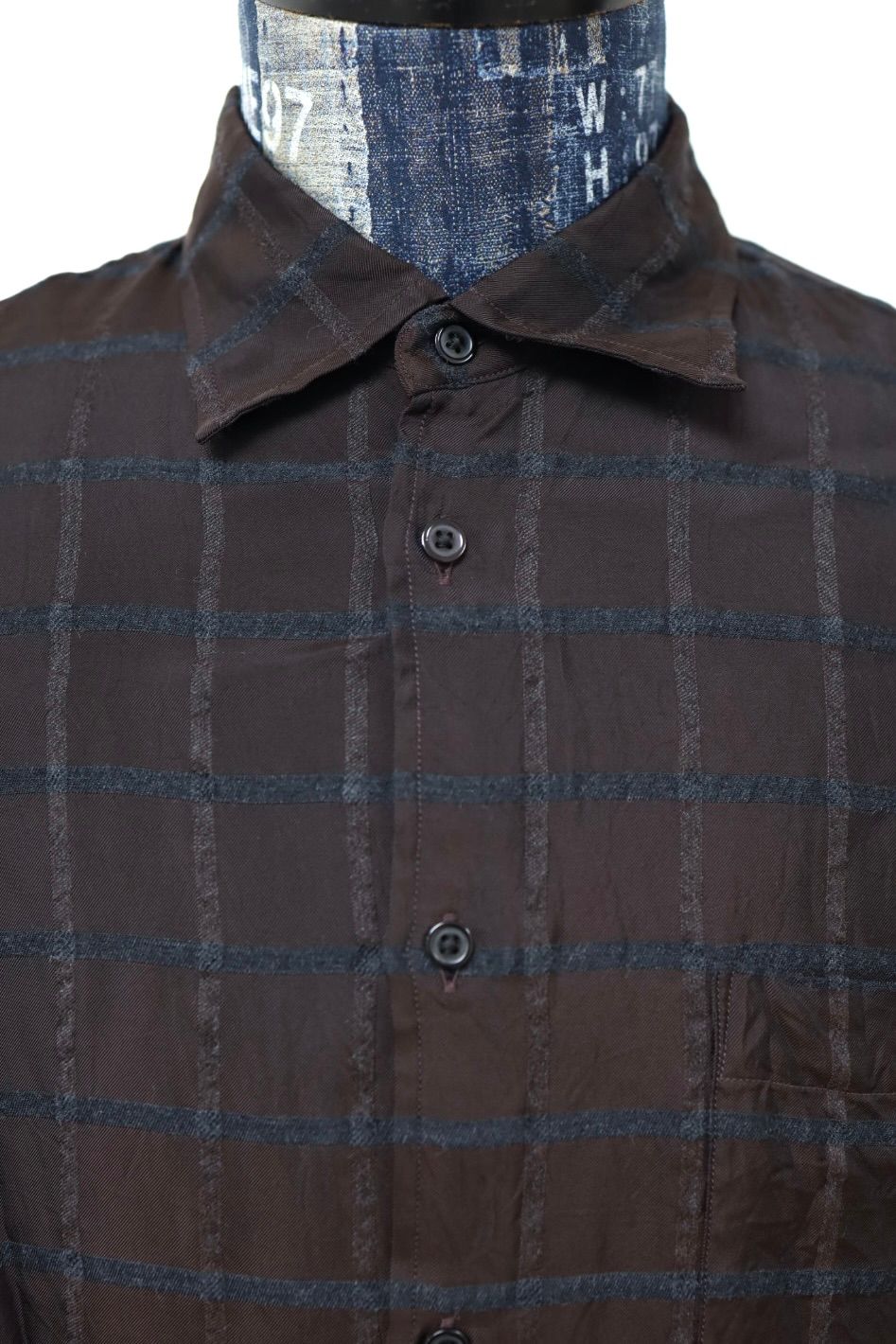 marka 26AW SEMI SPREAD COLLAR SHIRT(M26C02SH01C)BROWN CHECK☆新作発売！