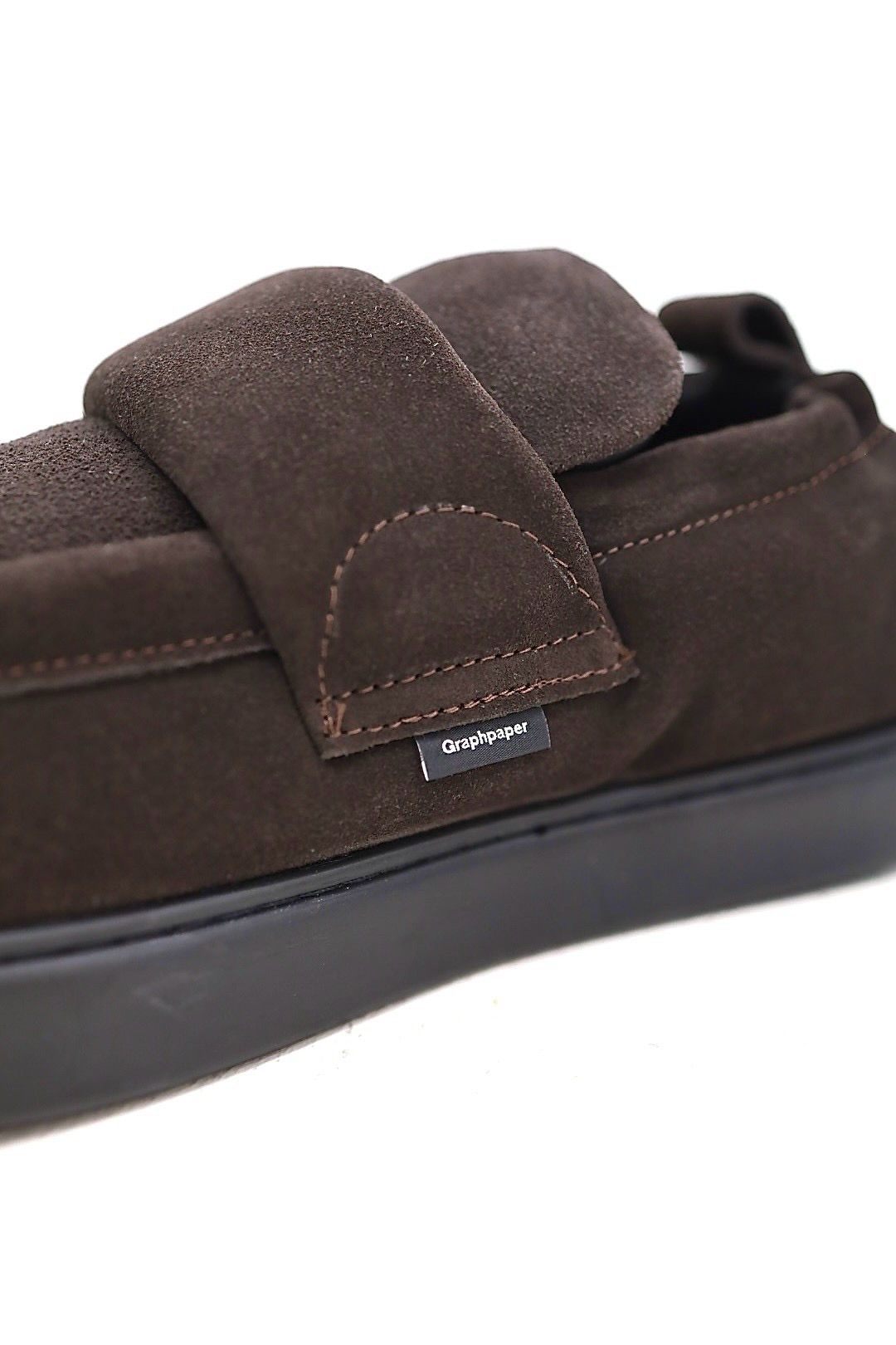 グラフペーパー foot the coacher for GP SUEDE SOFT-PAD LOAFER(GM263-90699)BROWN☆10月10日(土)発売！
