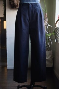 A.PRESSE 24SS Type.1 Silk Blend Chino Trousers"NAVY"スタイル