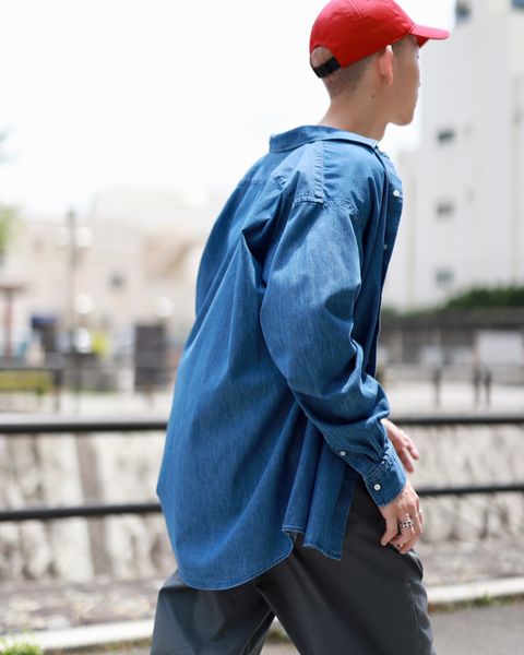 A.PRESSE アプレッセ 23AW Washed Denim shirtスタイル