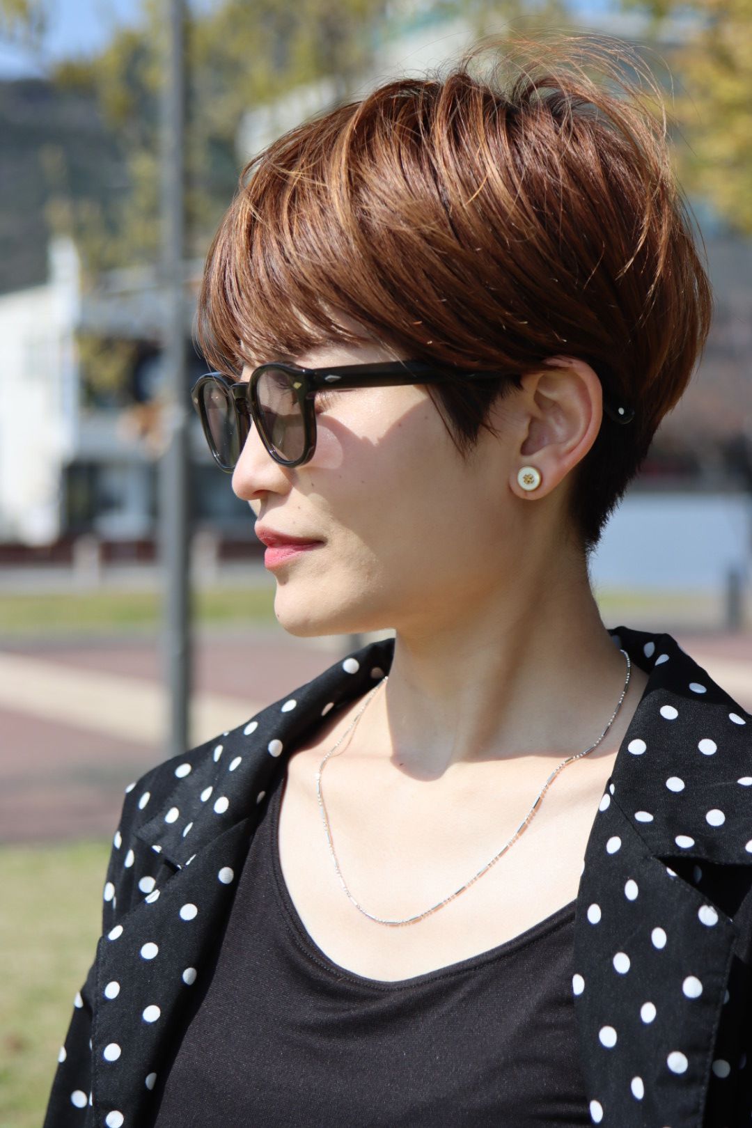 ノチノオプティカル  NOCHINO-N1#6 CLEAR SMOKE OLIVE×GREY GREEN to D.GREY(調光モデル)