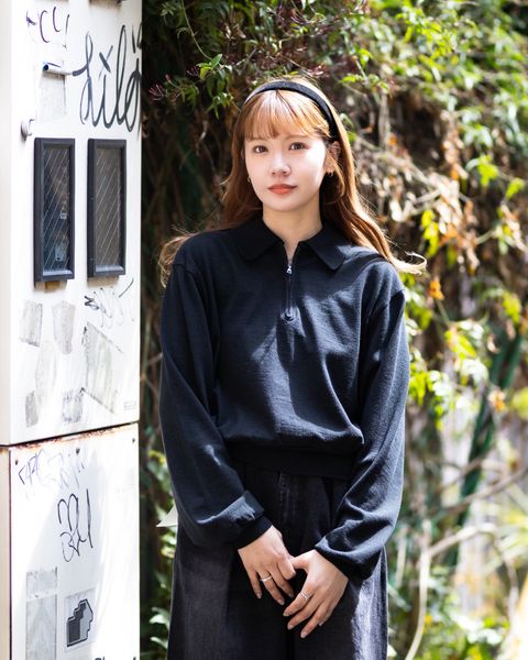 blurhms 新作 Co/Silk Nep Harf-Zip P/O style.2026.4.8