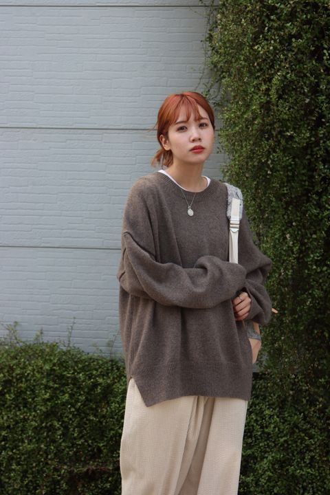 SEEALL 22AW ESSENTIAL CREWNECK SWEATER style.2022.10.10