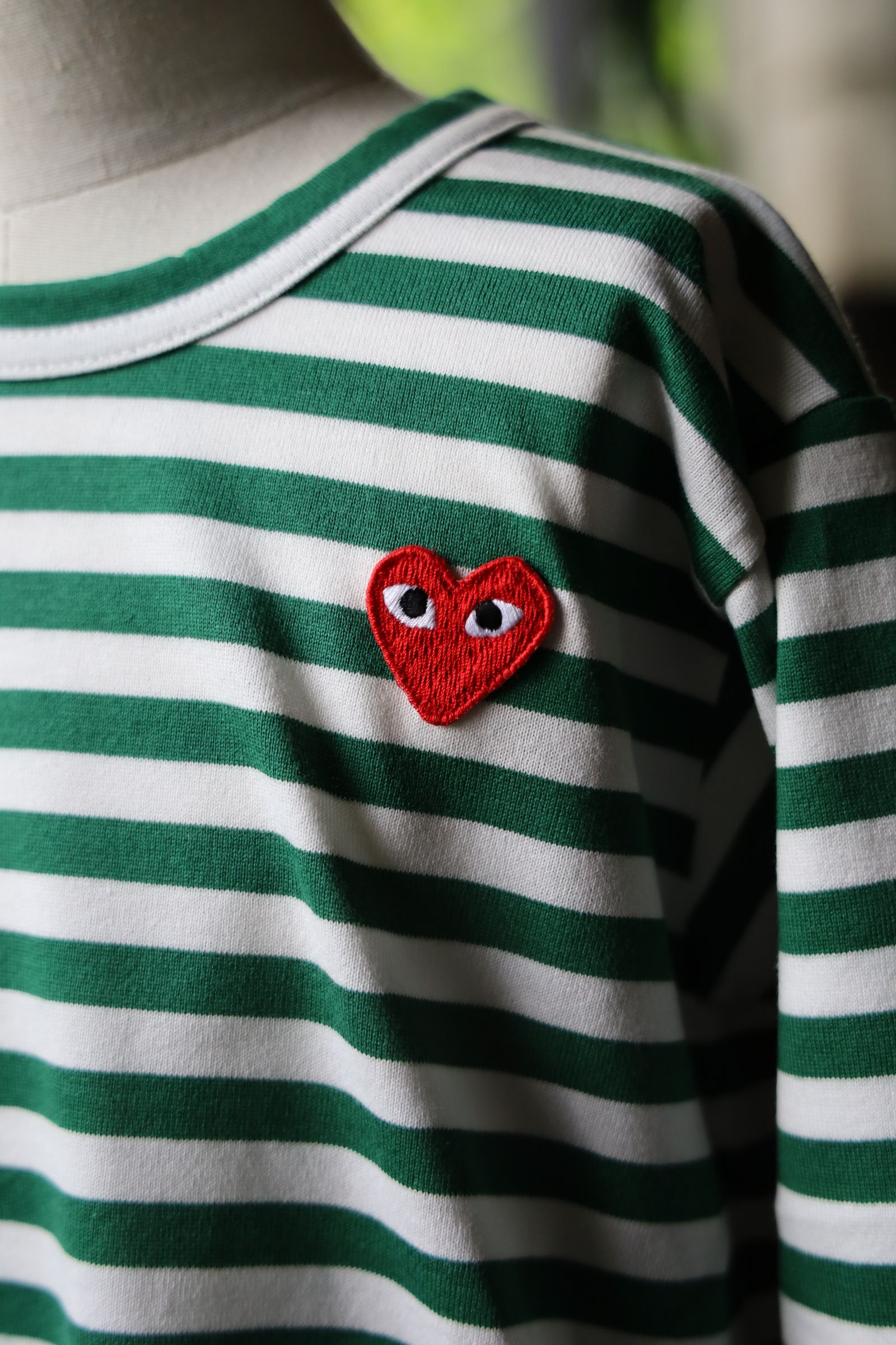 PLAY STRIPED Tシャツ キッズ(AX-T663-100) GREEN*KIDSサイズ