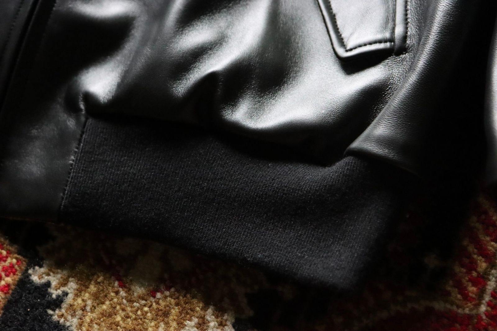 アプレッセ23AW Leather Harrington Jacket(23AAP-01-03H)BLACK☆9月16日(土)発売