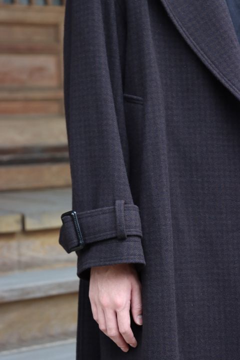 YOKE DOUBLE BREAST OVERCOAT(YK21AW0242C) style.2021.9.13.