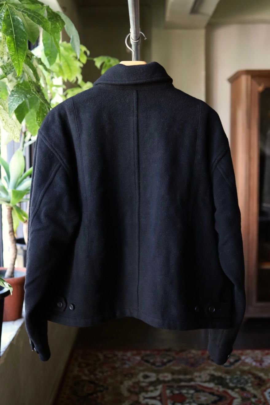 イズネス 25AW WOOL ZIP BLOUSON (25AW_26_1006AWJKWOOL01)BLACK☆新作発売！